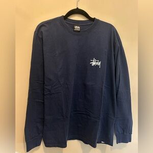 Stussy Dark Blue Long Sleeve Tee